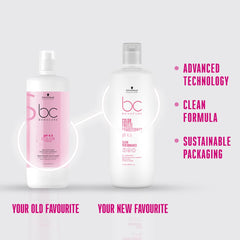Bonacure Color Freeze mid-lengths being coated for smooth conditioning