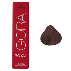 Schwarzkopf Igora Royal 5-68 bottle close-up shows rich, long-lasting color.