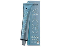 Schwarzkopf Igora Royal Highlifts box demonstrating salon-ready color kit benefits