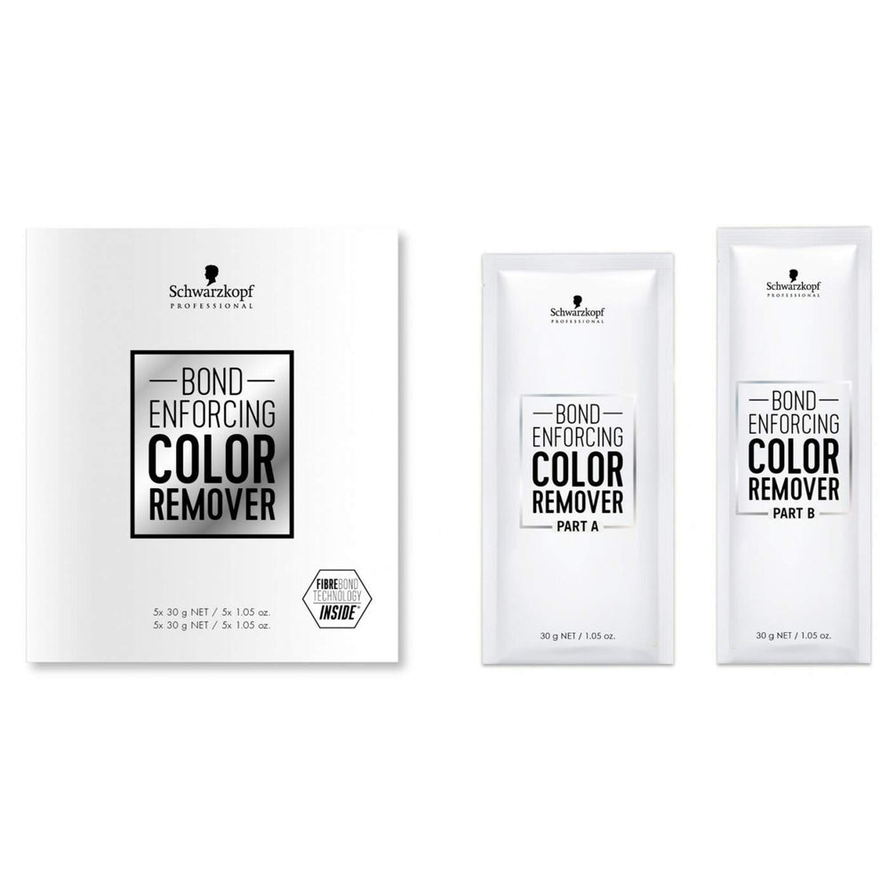 Schwarzkopf Professional Bond Enforcing Color Remover bottle for quick color build-up reduction