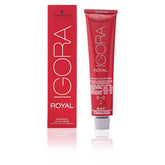Schwarzkopf Royal Igora 6-0 tube color cream for even, natural-looking results.
