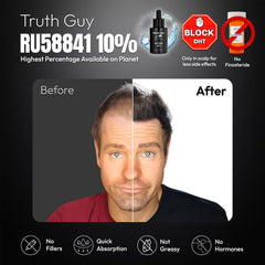 Truth Guy RU58841 10% label close-up showing premium branding and concentration