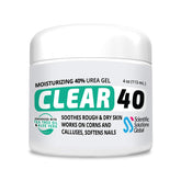 CLEAR 40 Urea Gel bottle front by Scientific Solutions Global for deep hydration