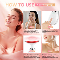 Scopck arc massage head glide aids even absorption of creams and serums.
