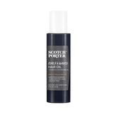 Scotch Porter Curls & Waves Oil bottle pours, sealing in moisture for frizz-free hair.