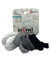 Scunci No Damage Ponytailers soft fabric close-up highlighting smooth wear