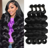 Sddrsra 12A body wave bundles weft closeup for natural texture and easy styling.