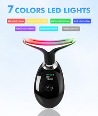 SDKWDH 7-color modes face massager closeup supports customizable skin vitality.