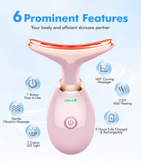 SDKWDH glossy pink massager finish adds a stylish touch.
