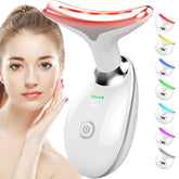 SDKWDH red-light face-neck device with 7-color modes for customizable sessions.