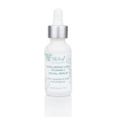 Sea-El Hyaluronic Acid Serum bottle shows lightweight hydration for all skin types.