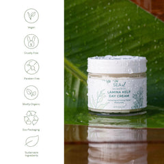 Sea-El Lamina Day Cream applied on face demonstrates smooth, nourishing coverage.