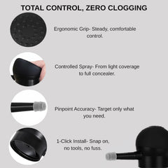 Seaboll barber-spray-applicator showcases precise, mess-free application for targeted coverage.