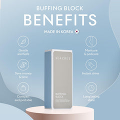 SEACRET Minerals Professional Nail Buffing Block twin-pack showcases reusable design for ongoing care