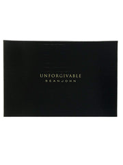Sean John Unforgivable gift set packaging highlights a versatile grooming trio for travel or gifting.
