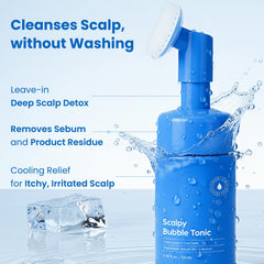 Pump-dispense top enables easy scalp application on the go