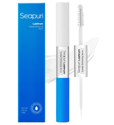 Seapuri Lashrum serum bottle front for daily lash care and premium design