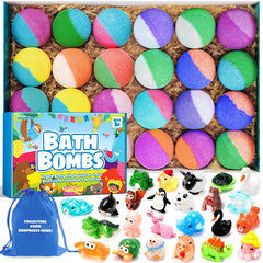 SeasonBliss bath bombs reveal surprise ball inside for imaginative bath-time play