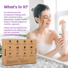 SeasonBliss bath bombs gift box appeals as a thoughtful stocking stuffer or pampering gift