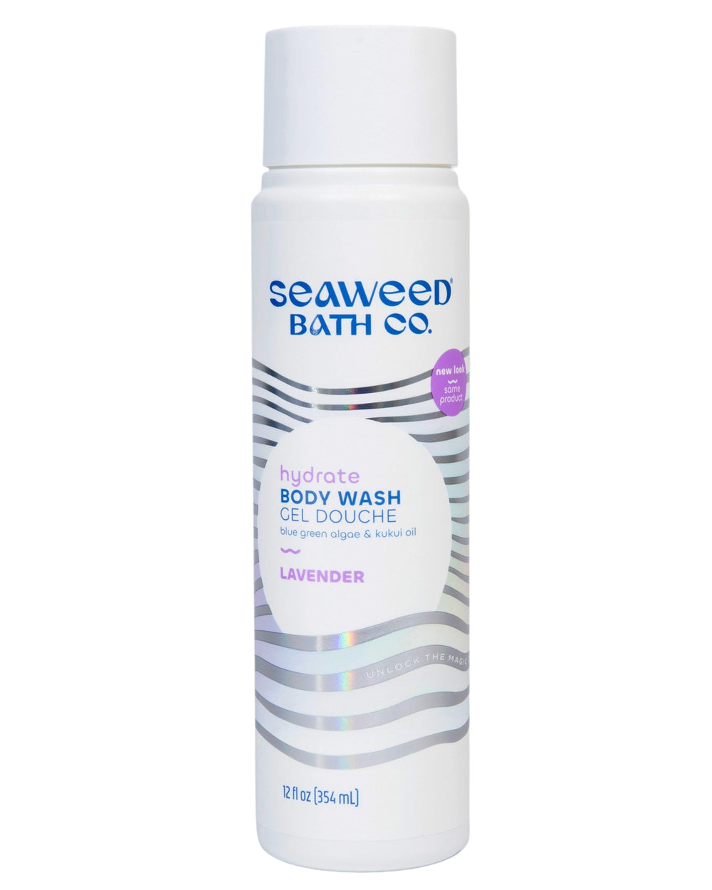 Seaweed Bath Co Hydrate Body Wash lavender bottle – soothing hydration with lavender aroma.