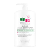SEBAMED bottle pour 1L shows easy dispensing for gentle cleansing