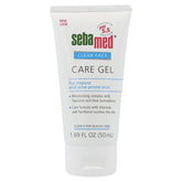 SEBAMED Clear Face Care Gel bottle for acne-prone skin hydration and pH balance.
