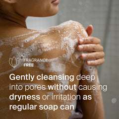 SEBAMED fragrance-free cleanser with rich lather showcasing gentle hydration.