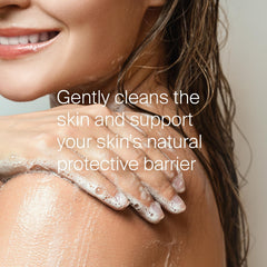 SEBAMED hypoallergenic close-up indicates skin-friendly cleansing.