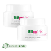 SEBAMED Moisturizing Cream for Sensitive Skin with 2.6oz bottle delivering all-day hydration.
