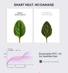 Seboar smoothing nozzle attachment concentrates airflow for sleek, frizz-free hairstyles.