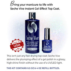 Seche Vive 4oz refill pack keeps nails polished longer