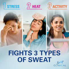 Secret Clinical Strength soft-solid application demonstrates smooth glide for comfortable daily use.