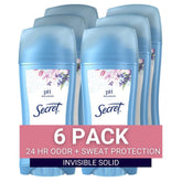 Secret Powder Clean invisible solid bottle delivers dry, confident application.