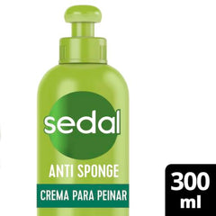 Sedal Anti Sponge applied to damp hair for easier combing