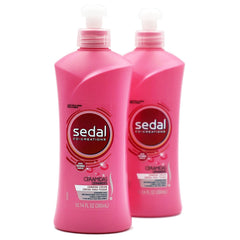Sedal Co-Creations Ceramidas Leave-In bottle for smooth, shiny hair.
