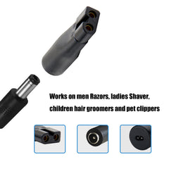 SEEHOM 5V charger cord in-use showing organized grooming tool setup.