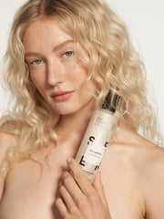 SEEN bundle packaging showcases fragrance-free, dermatologist-developed hair care kit.