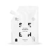 SEEN Shampoo Eco-Refill bottle front view highlighting fragrance-free formula for sensitive skin