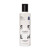 SEEN Shampoo fragrance free bottle pour for sensitive skin showing gentle cleansing