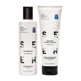 SEEN Shampoo lather close-up showing gentle cleansing for sensitive scalp care.