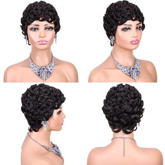 SeFiSha curly Brazilian hair texture close-up shows tangle-free bounce.