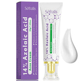 Sefralls azelaic acid cream bottle front for clearer skin with redness relief.