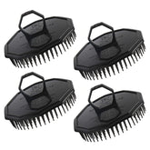 Segbeauty scalp massage shampoo brush with black ringed handle for thorough cleansing and relaxation.