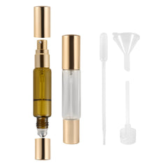 Seiyeje 2in1 dual-head bottle with spray and roller for versatile fragrance application.