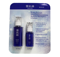 SEKKISEI Emulsion two-bottle set with 4.7oz and 2.3oz bottles for luxurious hydration