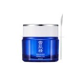 SEKKISEI Herbal Gel jar closeup showing hydrating moisture and translucent glow.