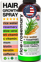 SELFWISE Fermented Rice Water Spray bottle ready for daily use to promote fuller hair.