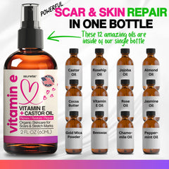 SelfWise rosehip jojoba almond oils blend on skin for radiant hydration