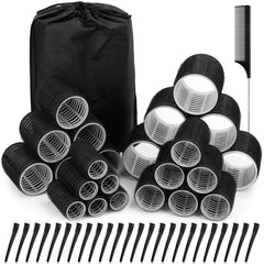 Selizo hair roller set four sizes close-up for versatile curls.