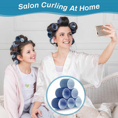 Selizo jumbo rollers with clips inside for secure DIY curls